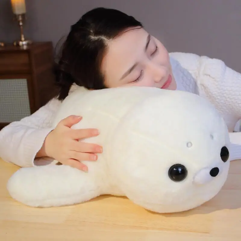 Cute Cartoon Seals Plush Toy Anime Marine Animal Stuffed Doll Kawaii Sea Lion Baby Pillow Cushion Kids Birthday Gift for Girls