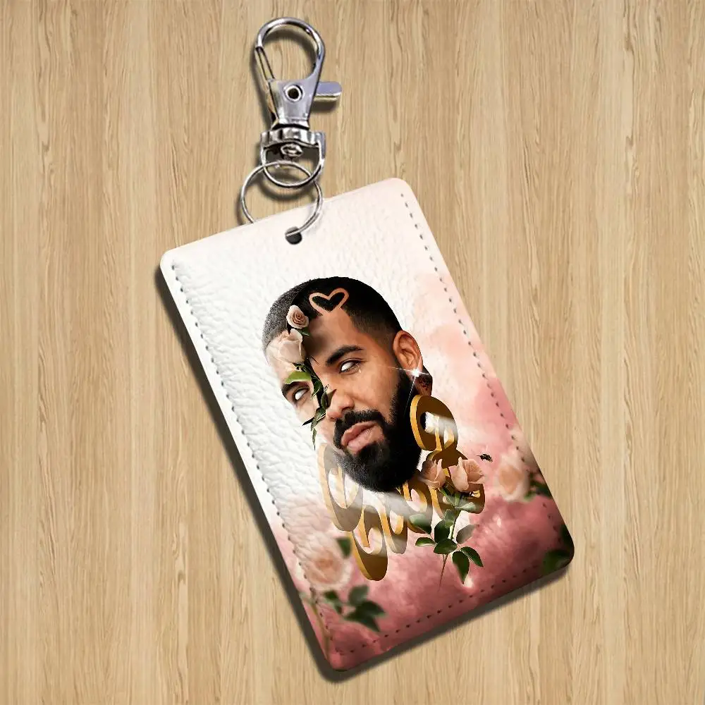 For All The Dogs ICEMAN Drake Cartoon Singer Anime Card Keychain Fashion Pendant Bag ID Door Card Case Bus Card Cute Adult