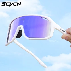 Scvcn Purple Cycling Glasses Men Women Bicycle Sunglasses Outdoor Sports Eyewear Running UV400 Protection MTB Road Goggles