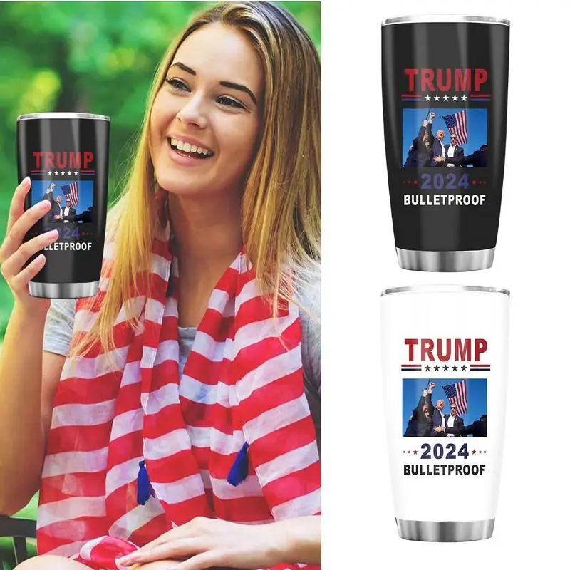 President Coffee Mugs Mugshot Coffee Cups Stainless Steel Election Drinking Cup 2024 Coffee Cups Mugshot Coffee Cups Novelty Cup