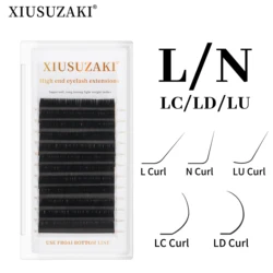 XIUSUZAKI L LC LD LU N Curls Eyelashes Extension Makeup Tools Mink Matte Individual False Eyelashes High Quality Premade Lashes