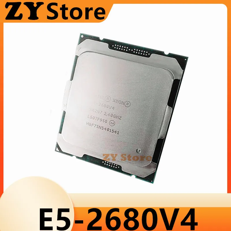 XEON E5 2680 V4 CPU Processor 14 Core 2.40GHZ 35MB L3 Cache 120W SR2N7 LGA 2011-3 Support X99 Motherboard E5-2680V4