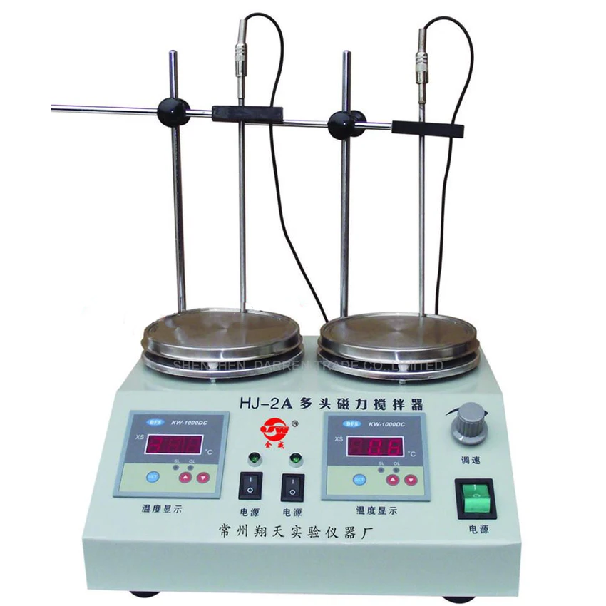 

1PC high-quality Perfect 110V/220V Multi-unit Digital No noise Anticorrosive Thermostatic Magnetic Stirrer Hotplate