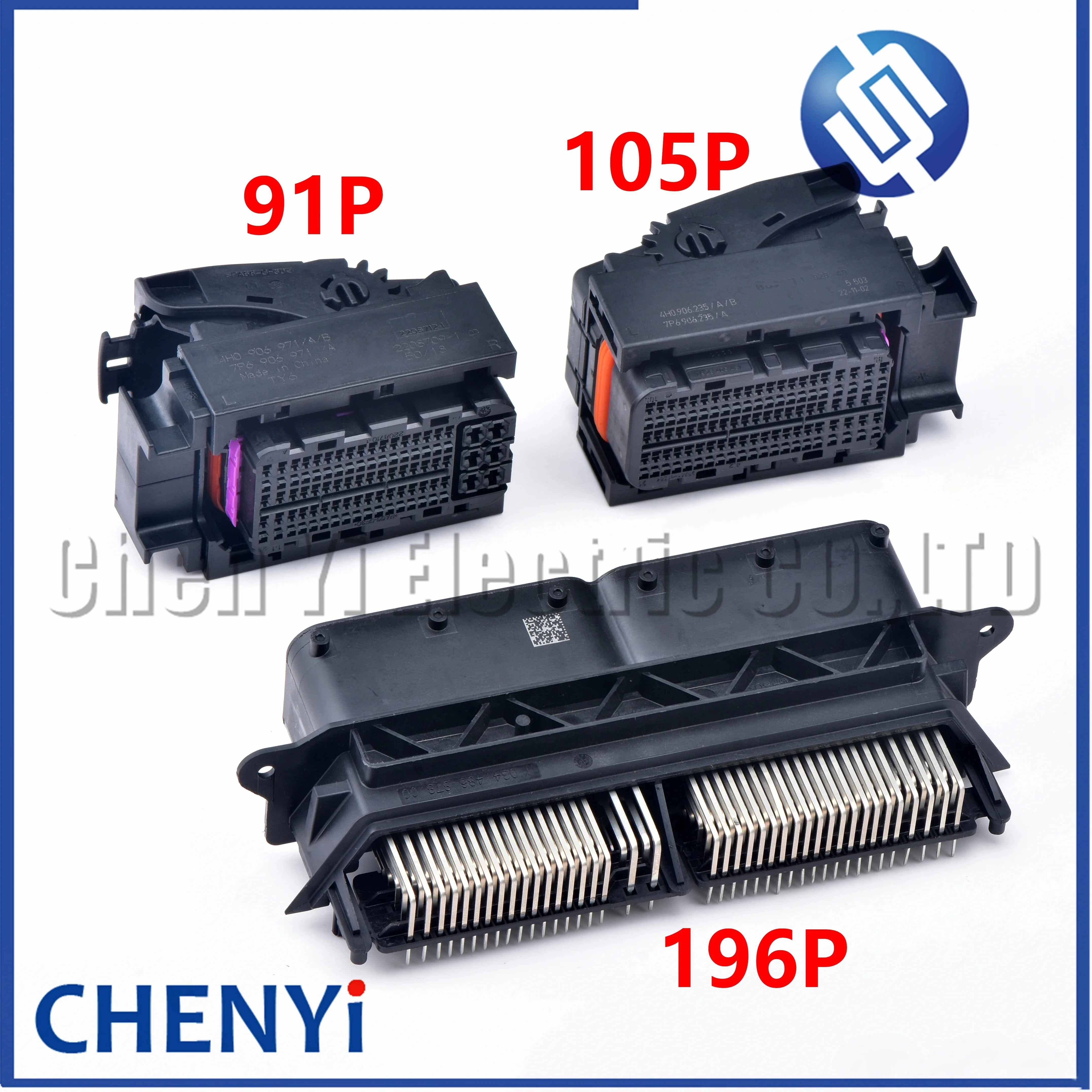 Connecteur de carte électronique du moteur 91/105/196 broches, connecteur ECU 1928405503 1928405502 1-2292136-2 4H0906235 4H0906971 pour VW Audi