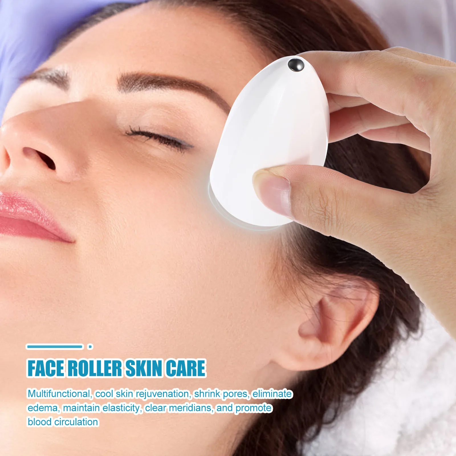 1 pçs rosto cuidados com a pele massageador facial compressa fria para inchaço rolo facial ferramenta de cuidados com a pele olho rosto massageador viagem