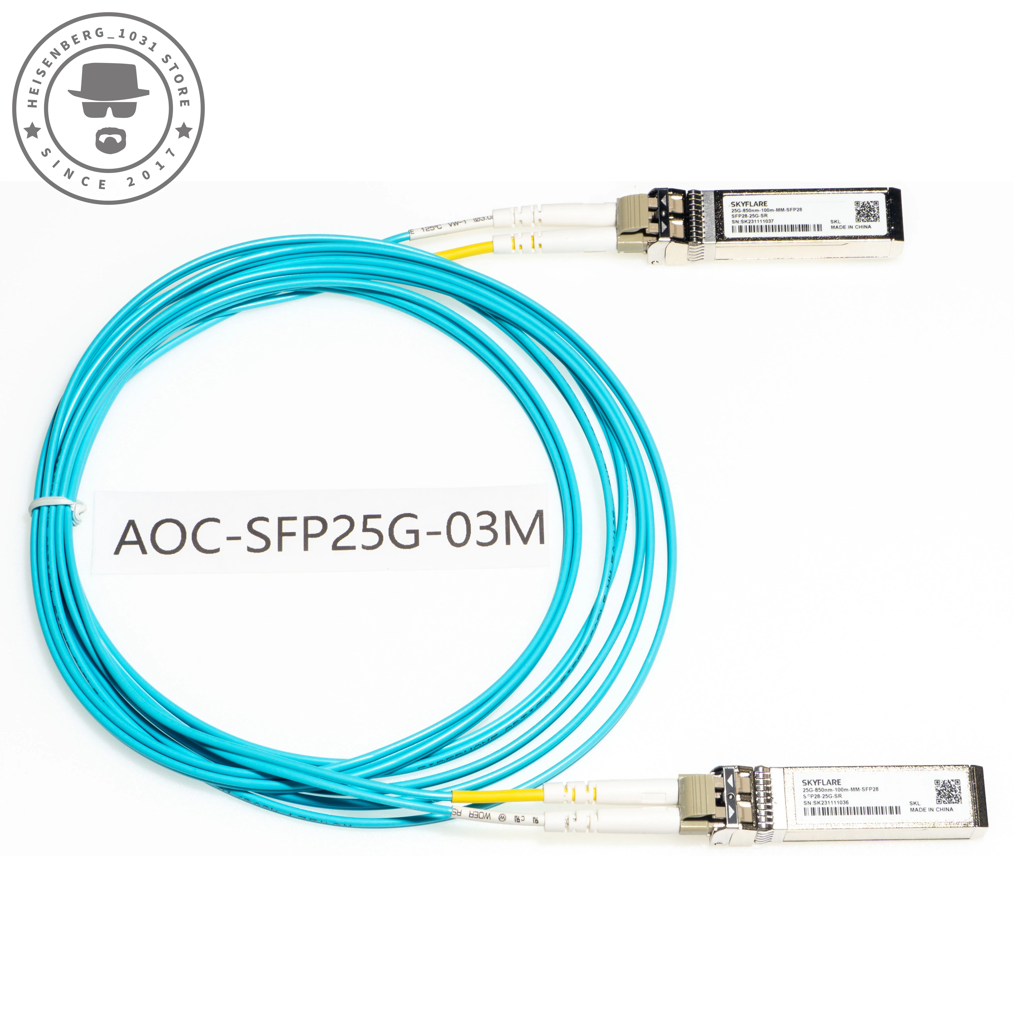 Mellanox-interruptor Compatible SFP28-25G-SR SFP28 25GbE AOC 1-30M para NIC CX4121A CX512A CX6 CX7 Mellanox SFP28, 25Gb, MMA2P00-AS