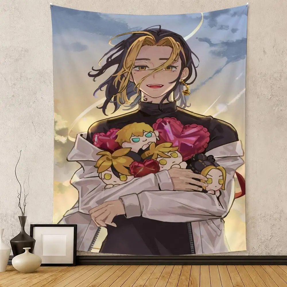 TokyoR-Revengers Kazutora Hanemiya Flag Digital Printing Banner for Garage Wall Out Door