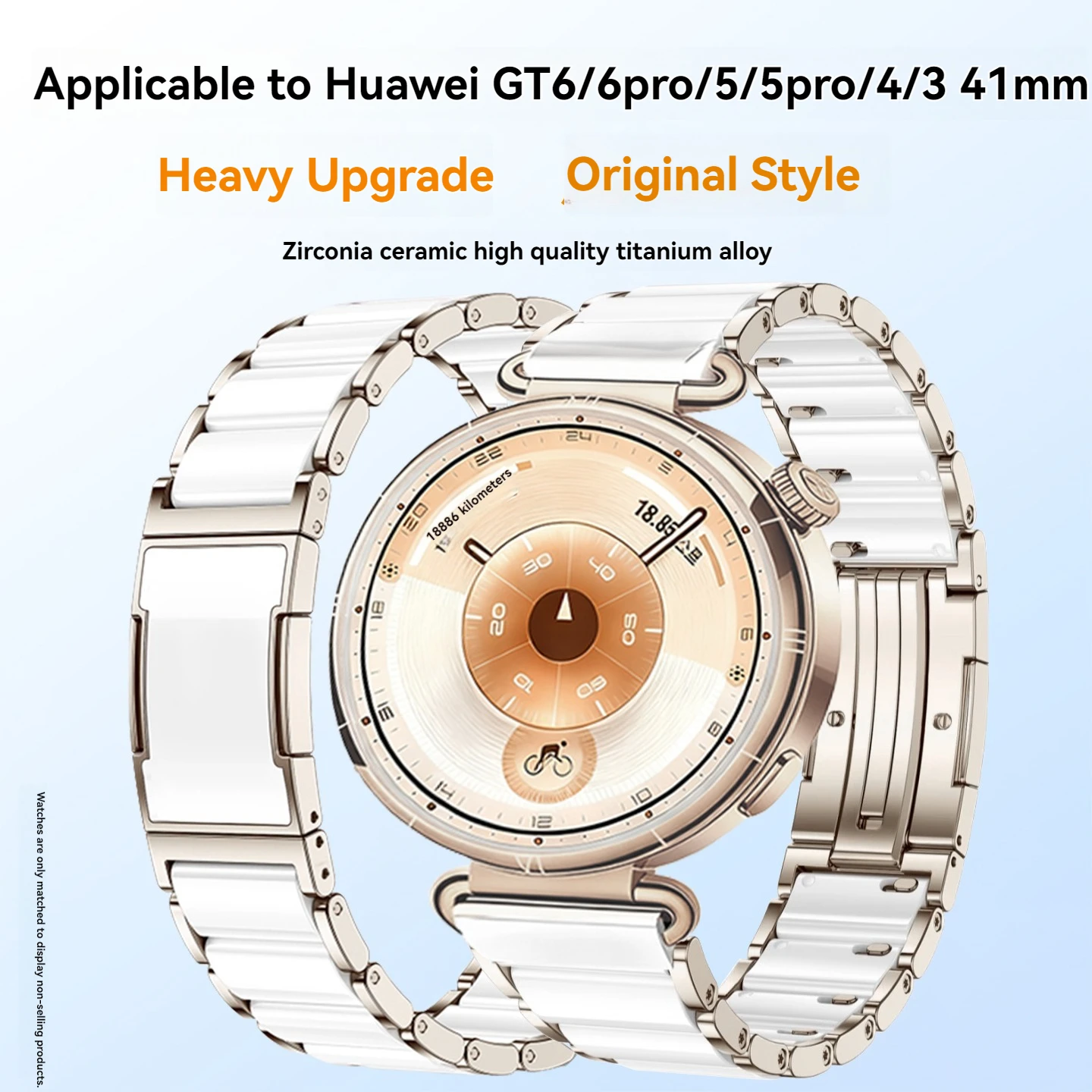 

Роскошный керамический ремешок 18 мм для Huawei Watch 5 GT5 Pro 42 мм, браслет для Huawei GT6 GT5 GT4 41 мм, высококачественный титановый ремешок