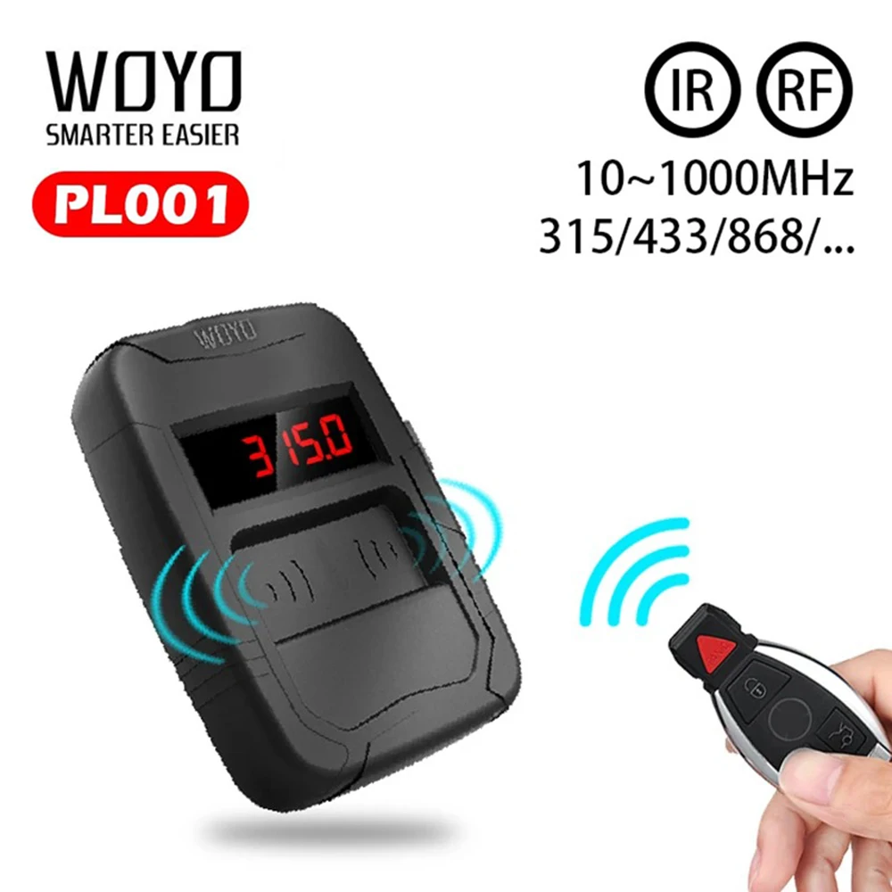 WOYO 10-1000MHz Wireless Car Remotes Control Tool Diagnosis Infra Red RF Radio Frequency Tester Handheld Remotes Control Tester