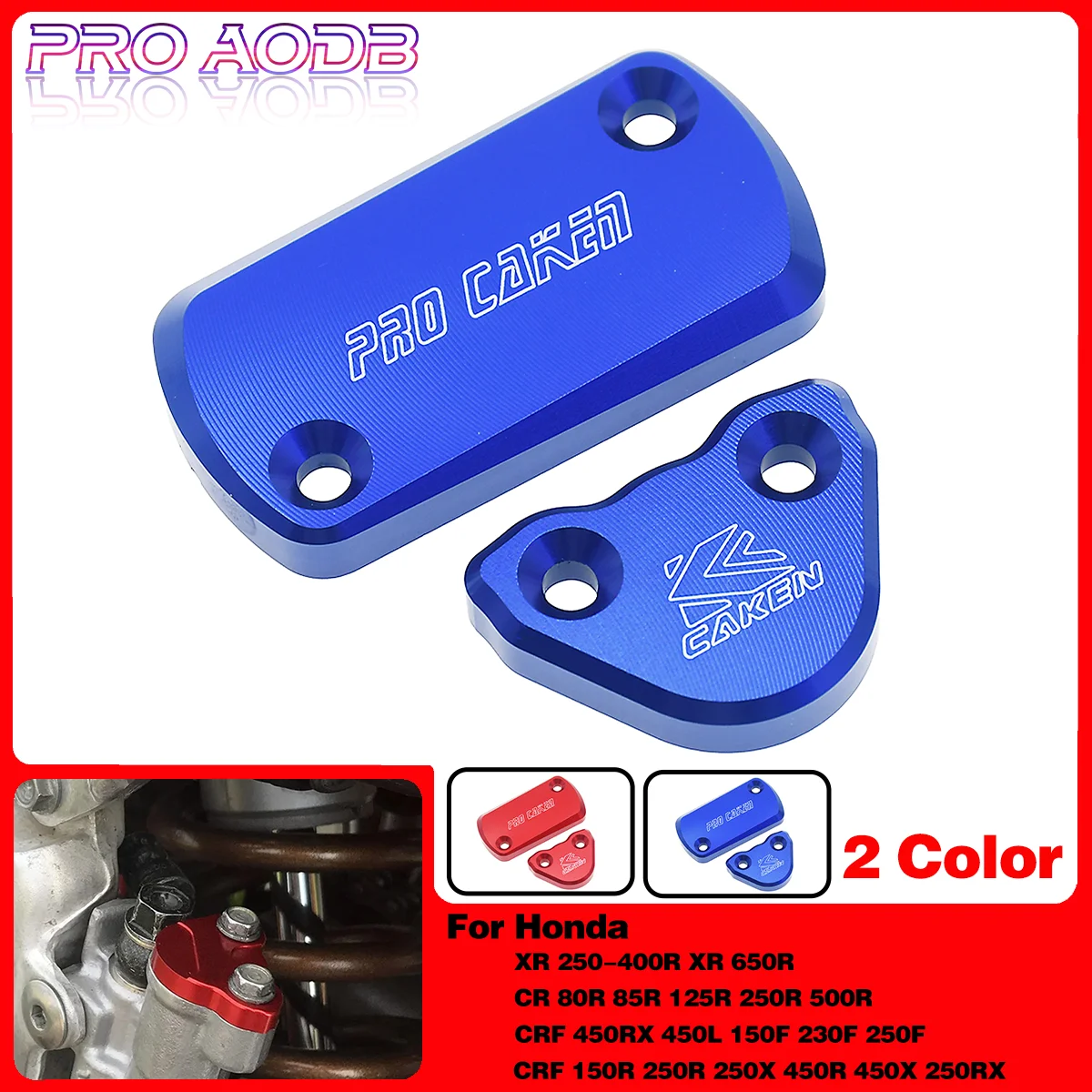 

Motorcycle CNC Cap Front Rear Brake Fluid Reservoir Cover For Honda CRF250R CRF150R CRF250X CRF450X CRF450R CRF 250 450 RX 450L