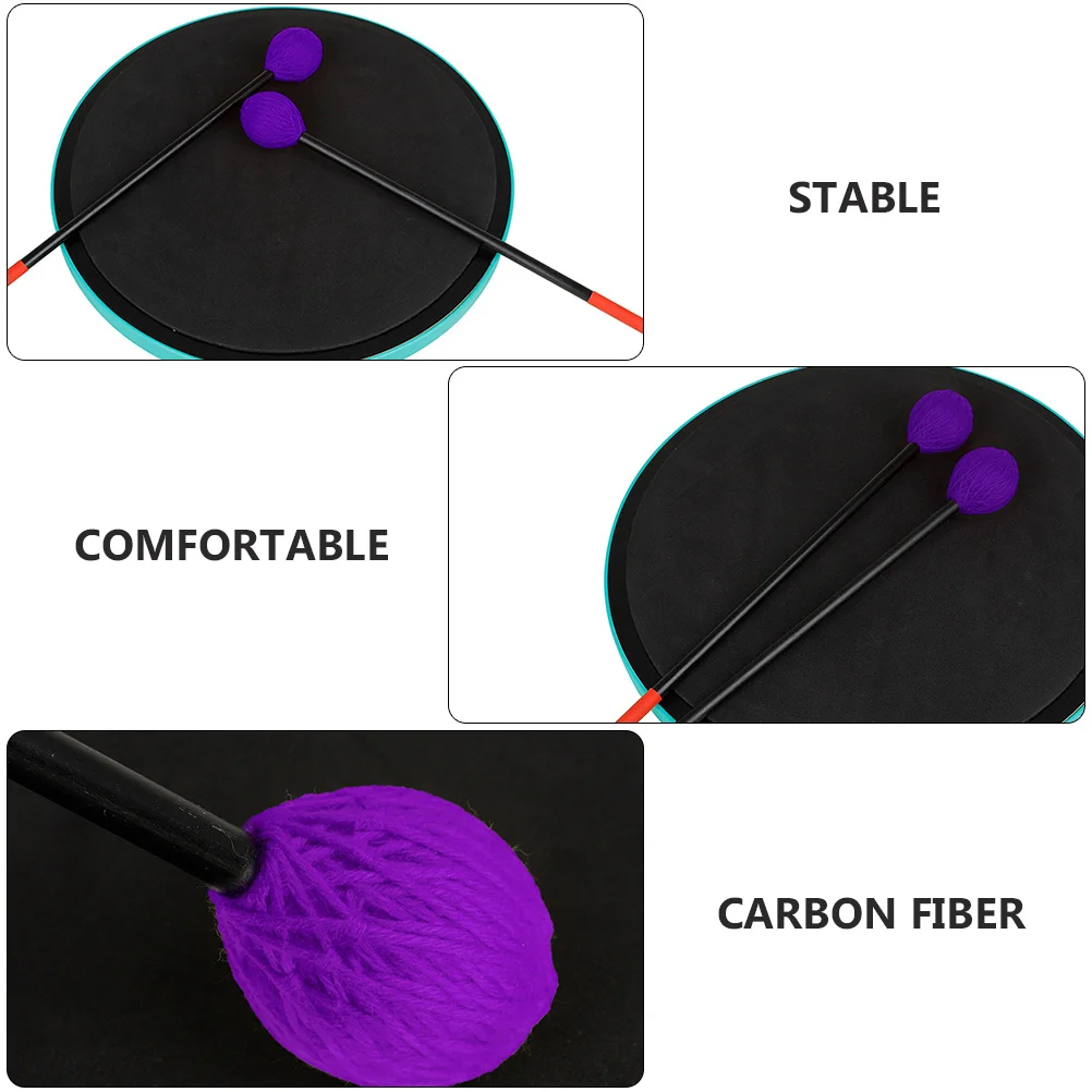 

2Pcs Durable Marimba Mallets Xylophone Hammers Crack Resistant Long Lasting Premium Material Xylophone Mallets