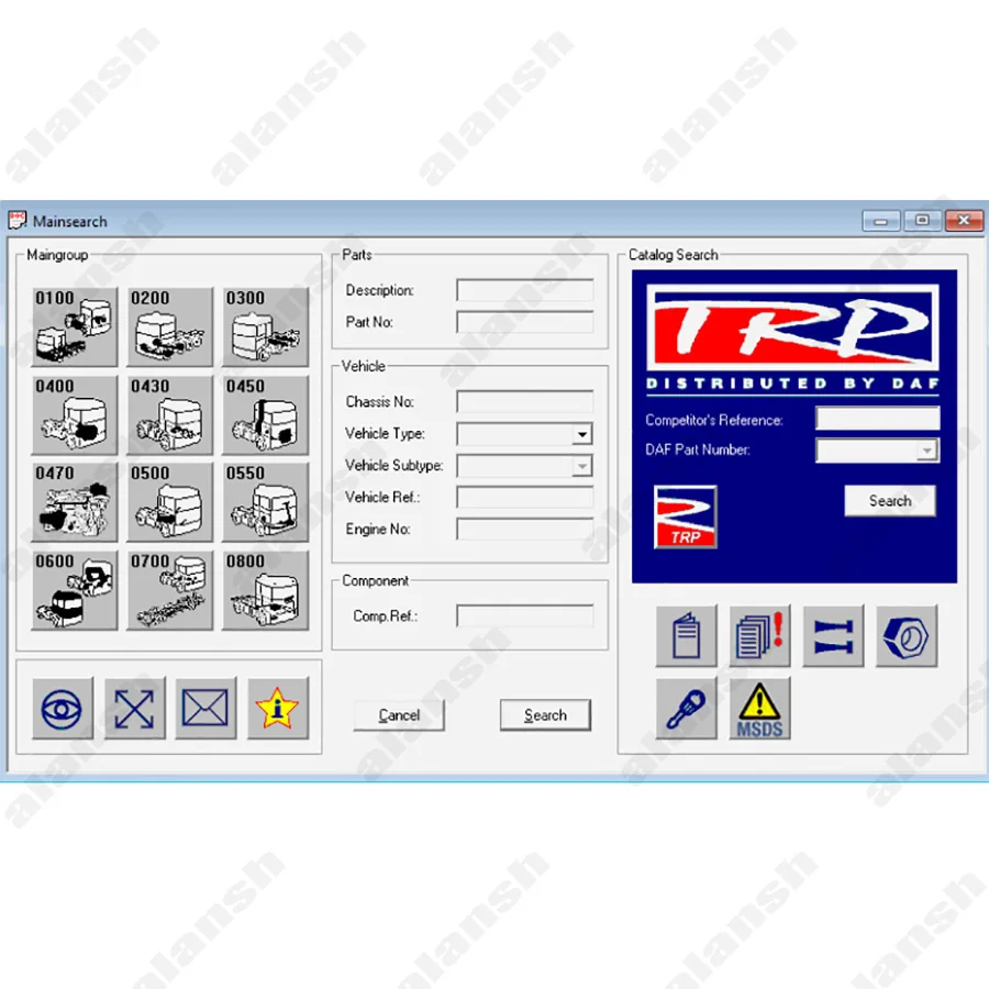 for DAF EPC RAPIDO Electronic Parts Catalogue 2015.11