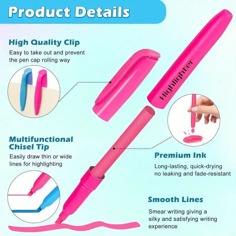 6/30 szt. zakreślaczy z końców – Ideal Stationery & Office Supply recenzja i cena