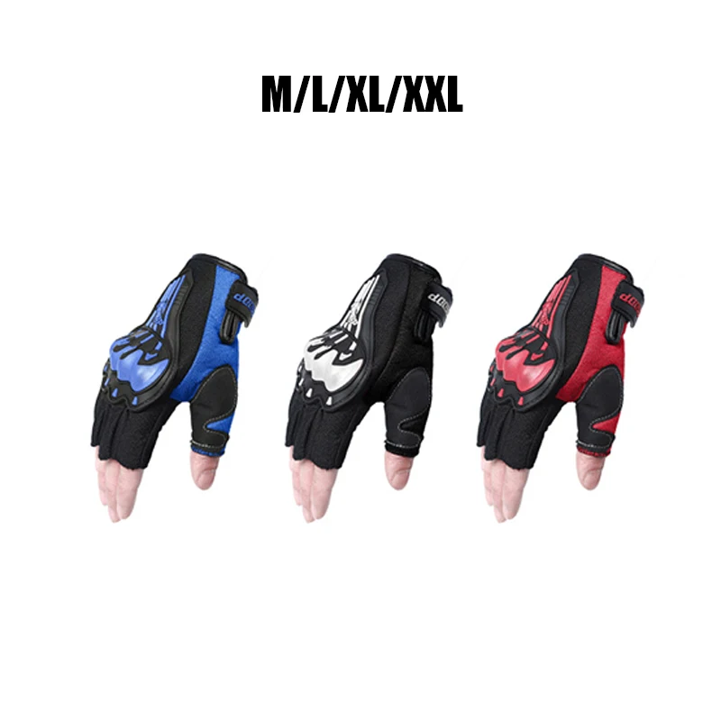 1 Pair M L Xl Xxl of Summer Off-Road Motorcycle Gloves Breathable Outdoor Riding Anti-Fall Anti-Skid Half Finger Gloves