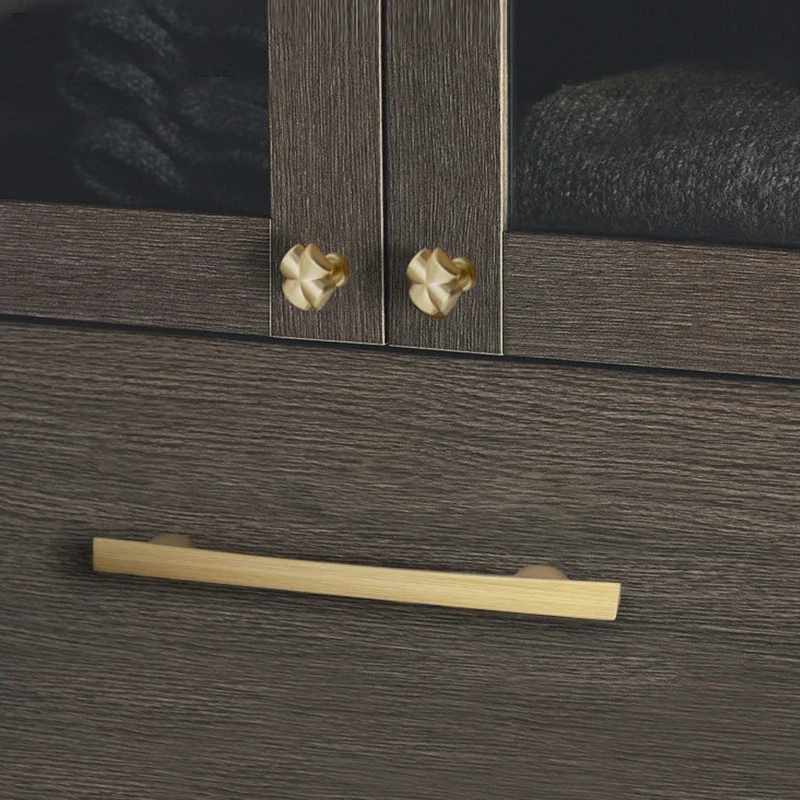 YM Pearl Golden Kitchen Cabinet Hardware Simplicity Furniture Handles for Doors Drawers Cabinet Knob - Modern Minimalist Design