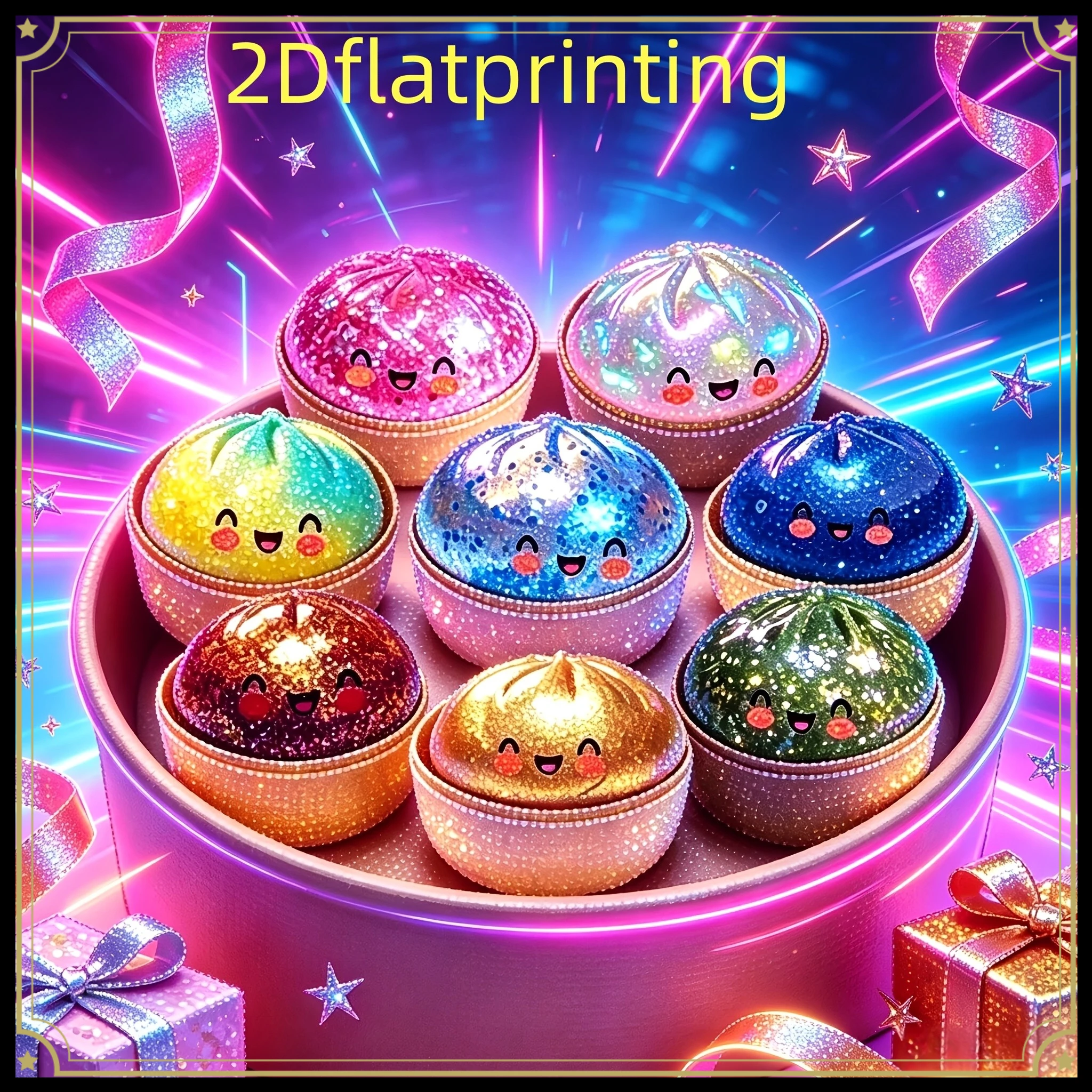Art Craft Idea - Full Round Diamond Painting Cute Bao