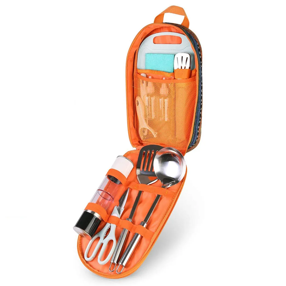 

Camping Utensil Storage Bag Tableware Organizer Picnic Kitchenware Cutlery Tool
