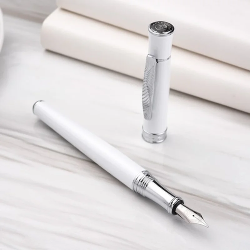 A+ Picasso 607 Bernal Metal Fountain Pen Unique Clip Fine Nib 0.5mm Ink Gift Pens