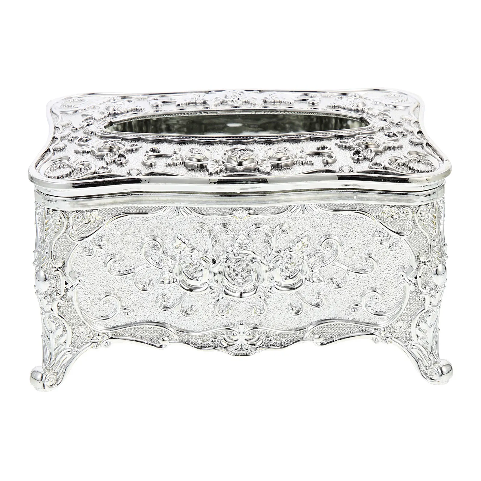 Boîte à mouchoirs en acrylique, style rétro vintage, organisateur de serviettes de luxe pour le salon, la chambre à coucher, la décoration de la maison, porte-mouchoirs de bureau