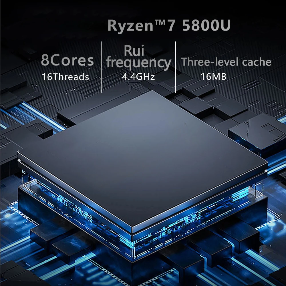كمبيوتر صغير Ryzen 7 5800H/5800U/4800H/Ryzen 3 7330U كمبيوتر صغير Windows 11 Pro 16GB 512GB SSD WIFI6 BT5.2 سطح المكتب كمبيوتر صغير ألعاب الكمبيوتر