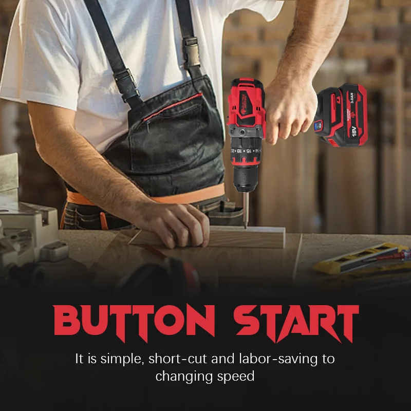 เทพธิดาไฟฟ้า 2800Rpm สว่านไร้สาย Brushless ไขควงกระแทกไฟฟ้าเครื่องมือชาร์จสําหรับ Makita 18V แบตเตอรี่ Pin