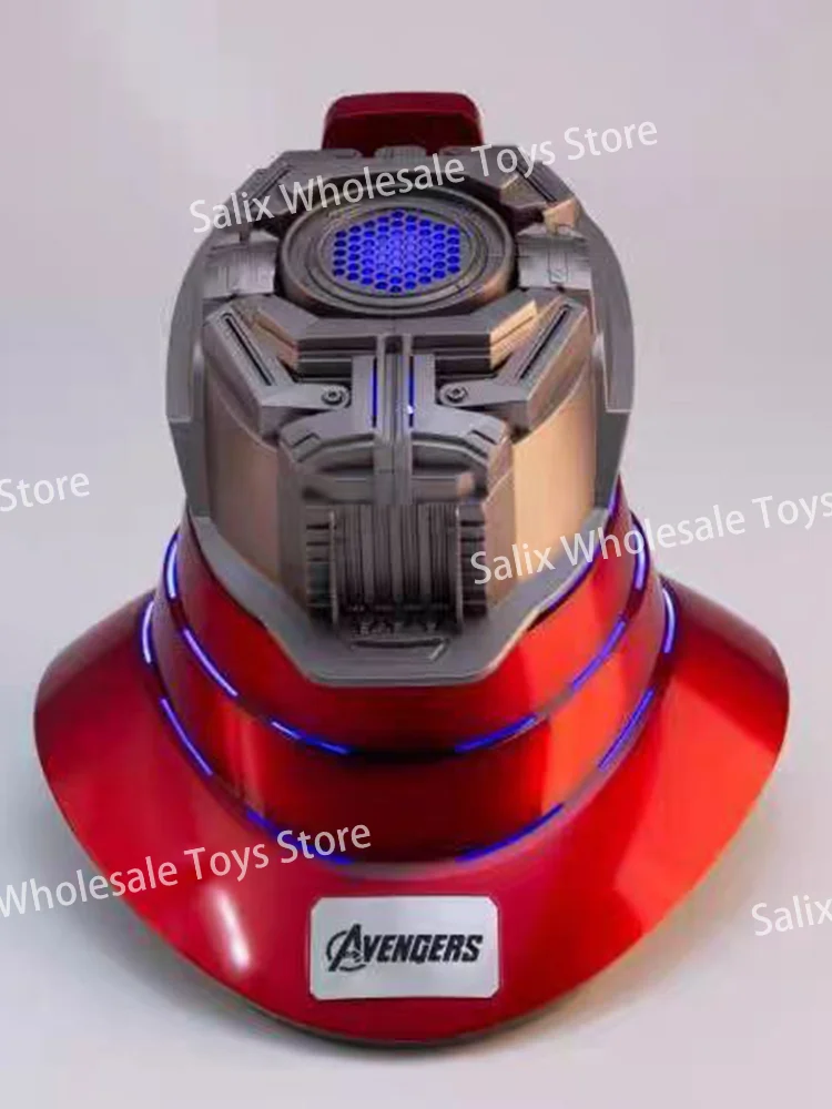 iron man autoking mk5 helmet Switch to battle mode with eye lights and ear lights in red The Iron Man Helmet MK5