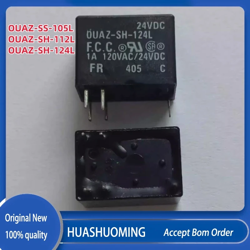 NEW 10PCS/LoT   OUAZ-SS-105L  5VDC  OUAZ-SH-112L 12VDC  OUAZ-SH-124L 24VDC  OUAZ SH 112L  12V 5V 24V 5PIN 1A
