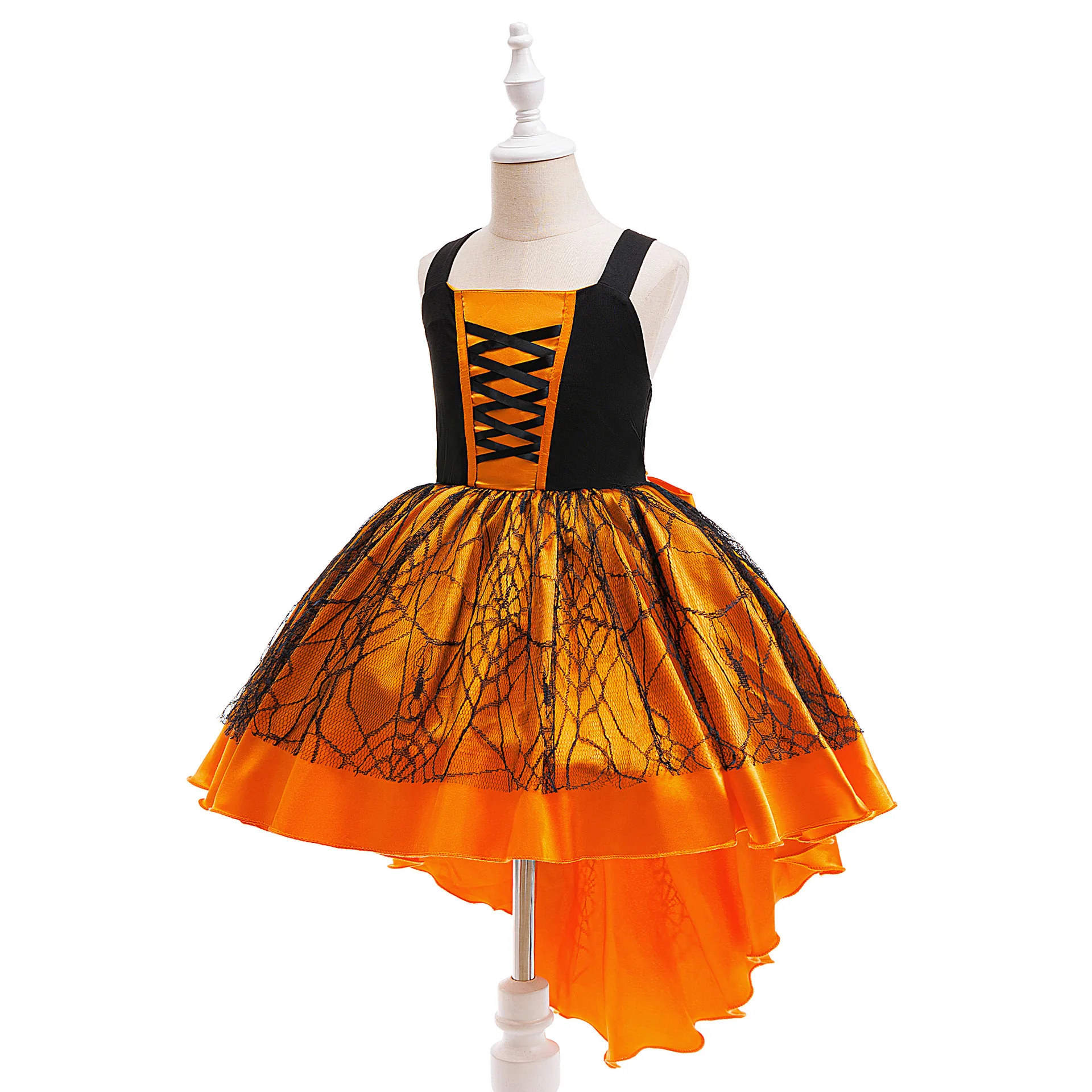 في سن المراهقة فتاة هالوين زي هالوين موضوع طباعة فستان 8-12 سنة فتاة مراهقة الخيال تمويه ملابس فاخرة ثوب أنيق