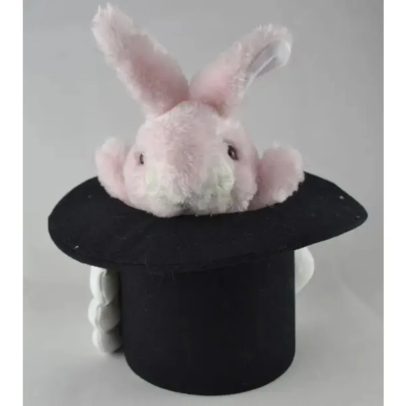 

Deluxe Rabbit In the Hat Puppet Magic Tricks Cute Little Bunny Magia Magician Stage Illusions Gimmick Props Comedy Toy for Kids