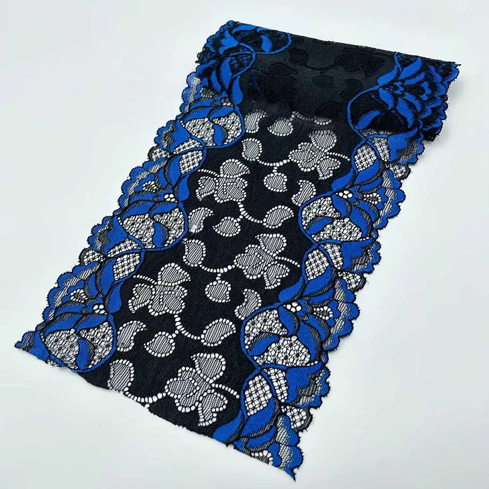 New elastic lace ribbon 18CM wide lace decorative fabric DIY embroidery lace decorative sewing accessories African lace