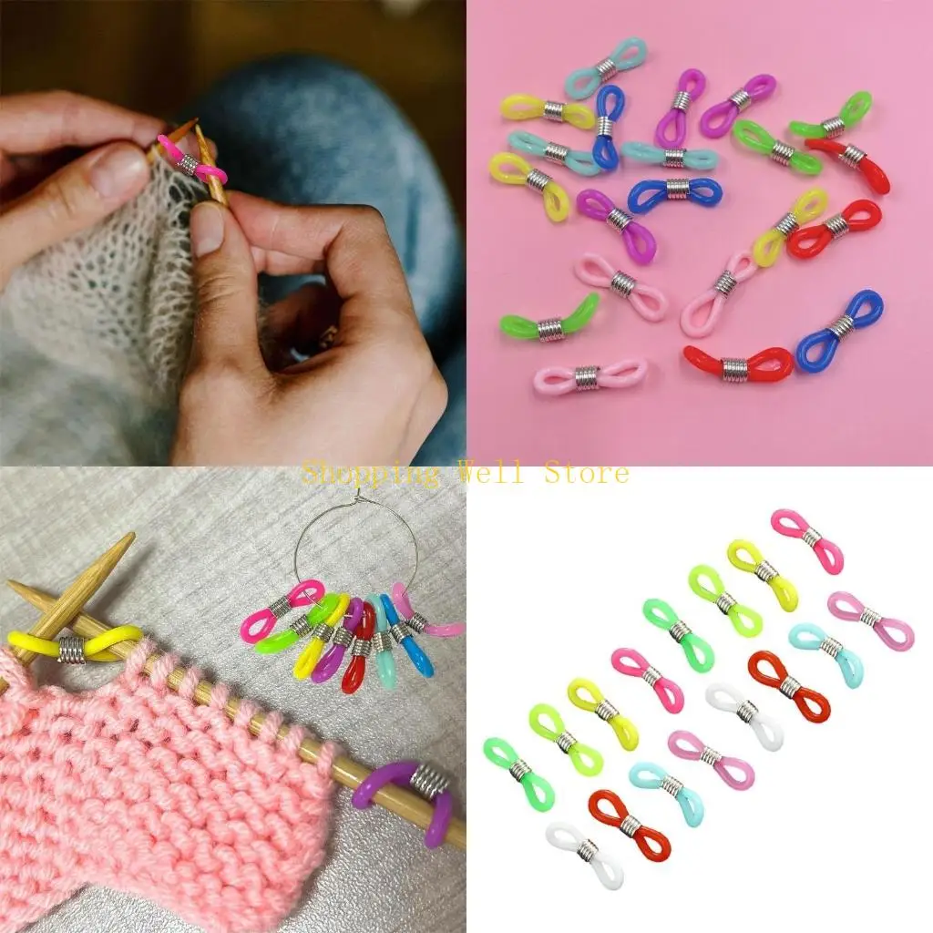 KX4B 8/16 PCS Knitting Needle Stoppers, Knitting Needle Needle Tip Stopper for Knitting Needle Project Crocheting