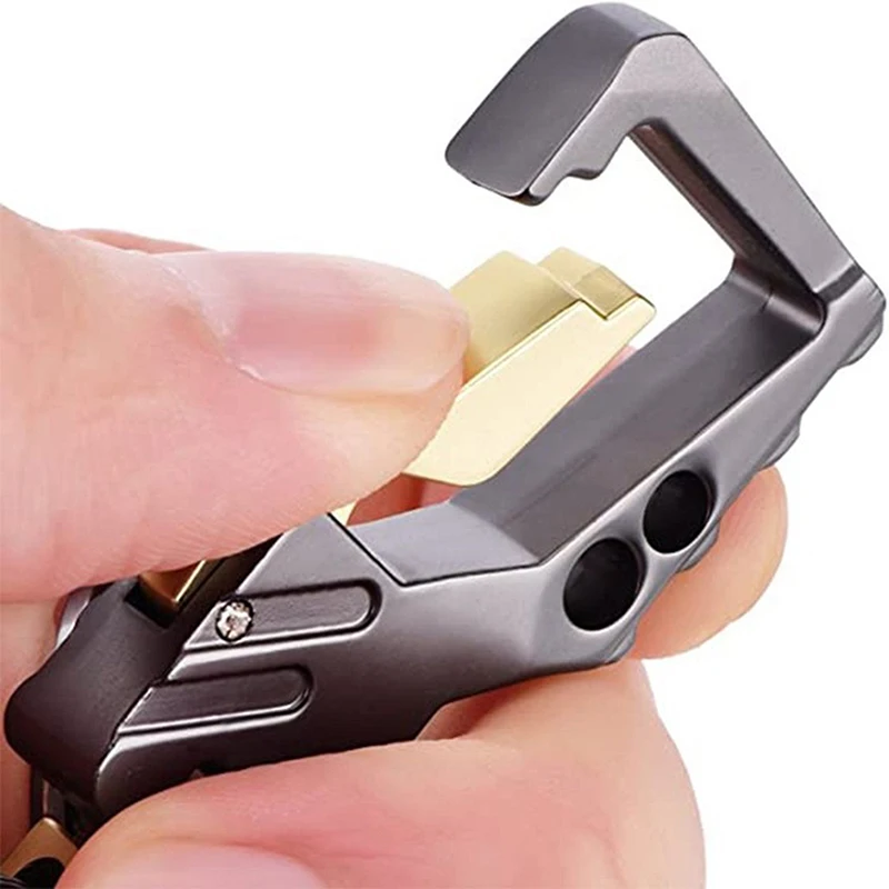 Semplice portachiavi da uomo multifunzionale con clip per cintura in vita, fibbia anti-smarrimento, portachiavi, accessori, portachiavi per auto, apribottiglie
