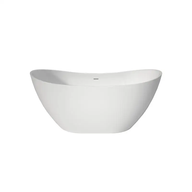 

60x29 Inch Upgrade Acrylic Freestanding Soaker Bathtub, Standalone White Tub for Relaxation and Comfort