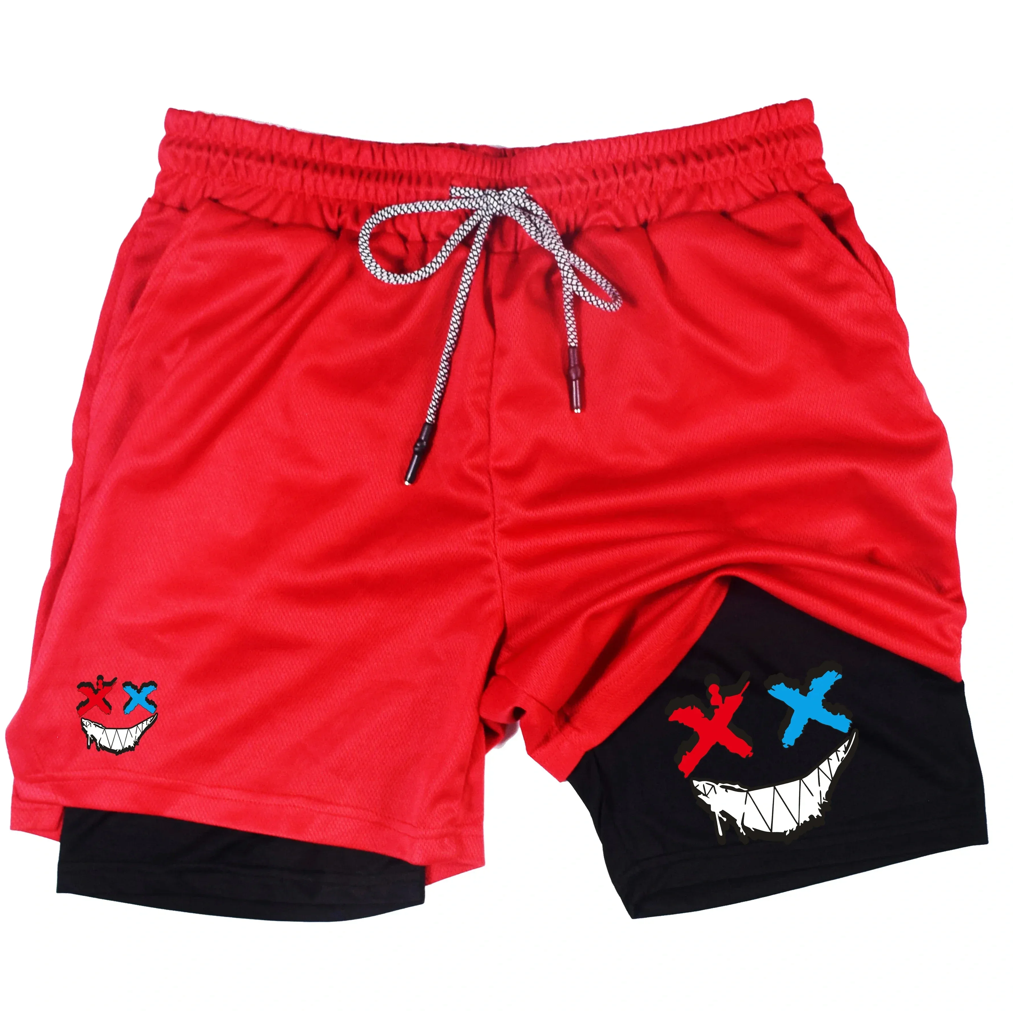 2025Pantalones cortos para correr 2 en 1 para hombre, pantalones cortos deportivos de dos pisos, ropa deportiva para gimnasio, pantalones cortos para entrenamiento y trotar, ropa para hombre