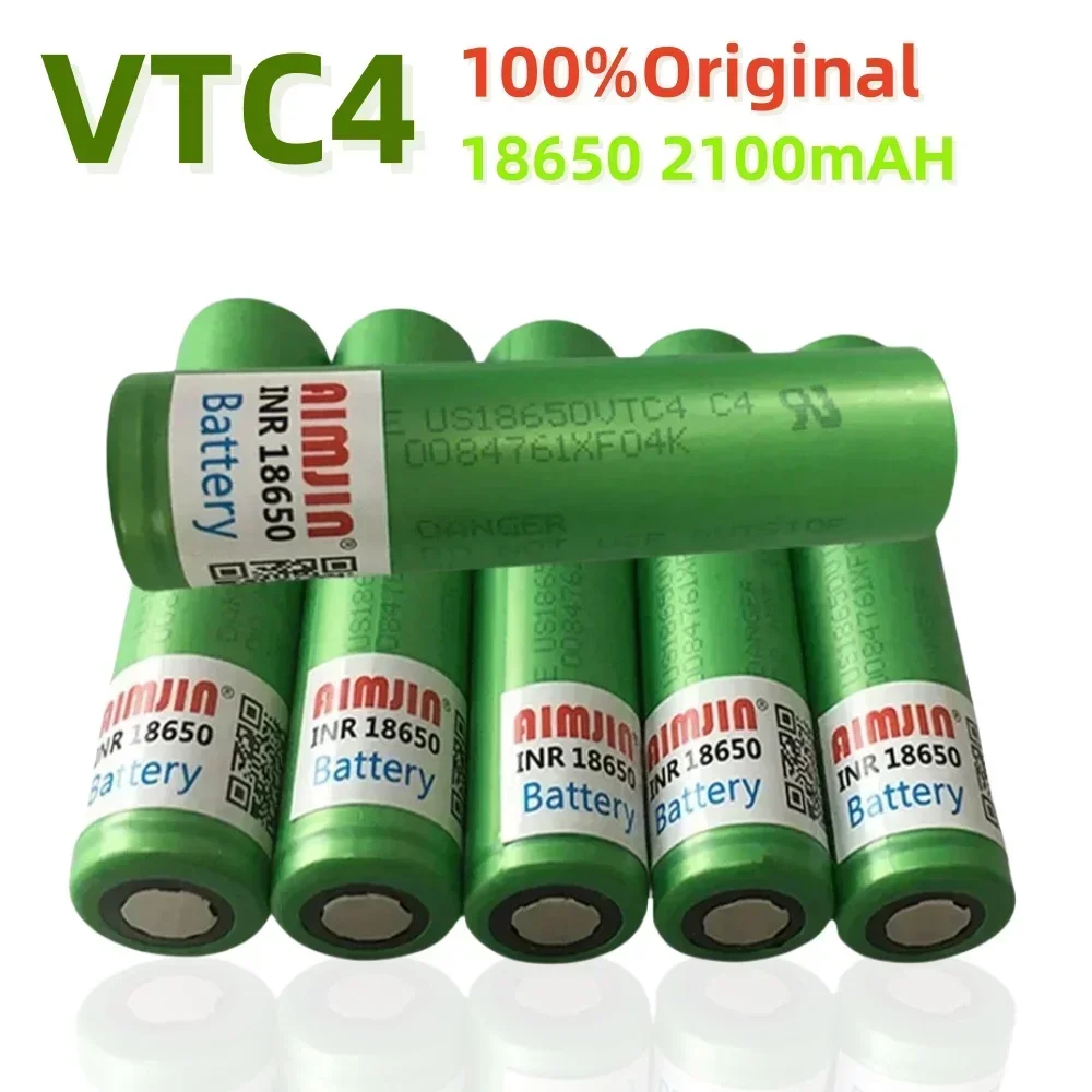 2025 18650 3.7V 2100mAH rechargeable battery for Sony 18650 VTC4 3.7V 2100mAH lithium battery