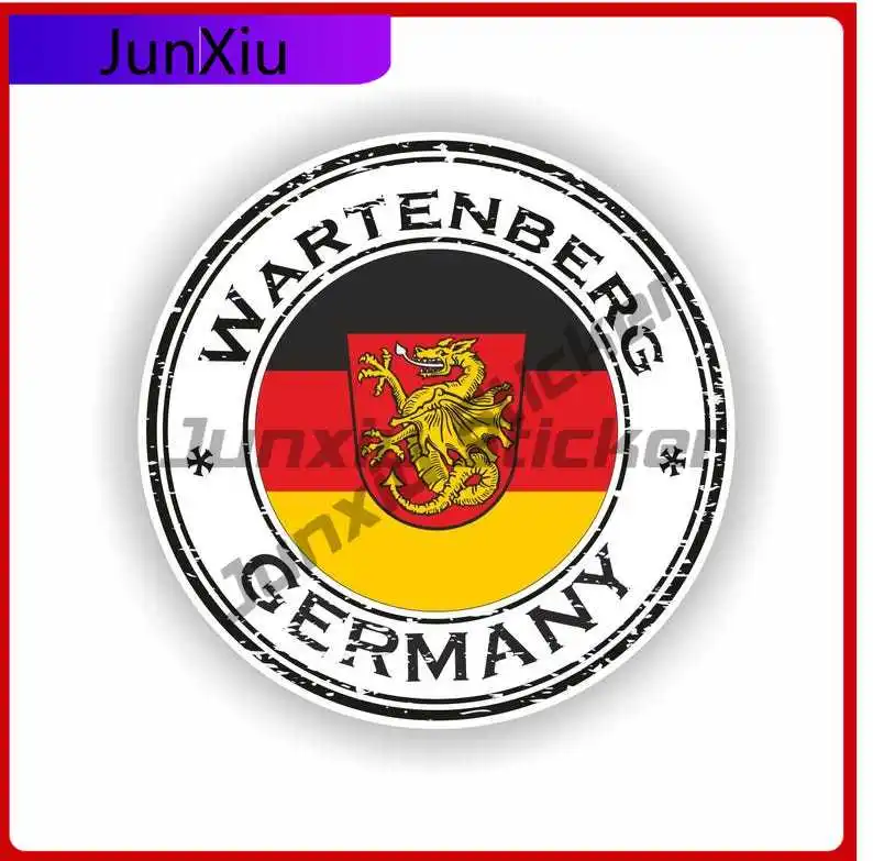 

Wartenberg Germany Coat of Arms Funny Helmet SUV Scratch Cover Vehicle Decor Vinyl Decal For Car Truck SUV Window Bumper Laptop