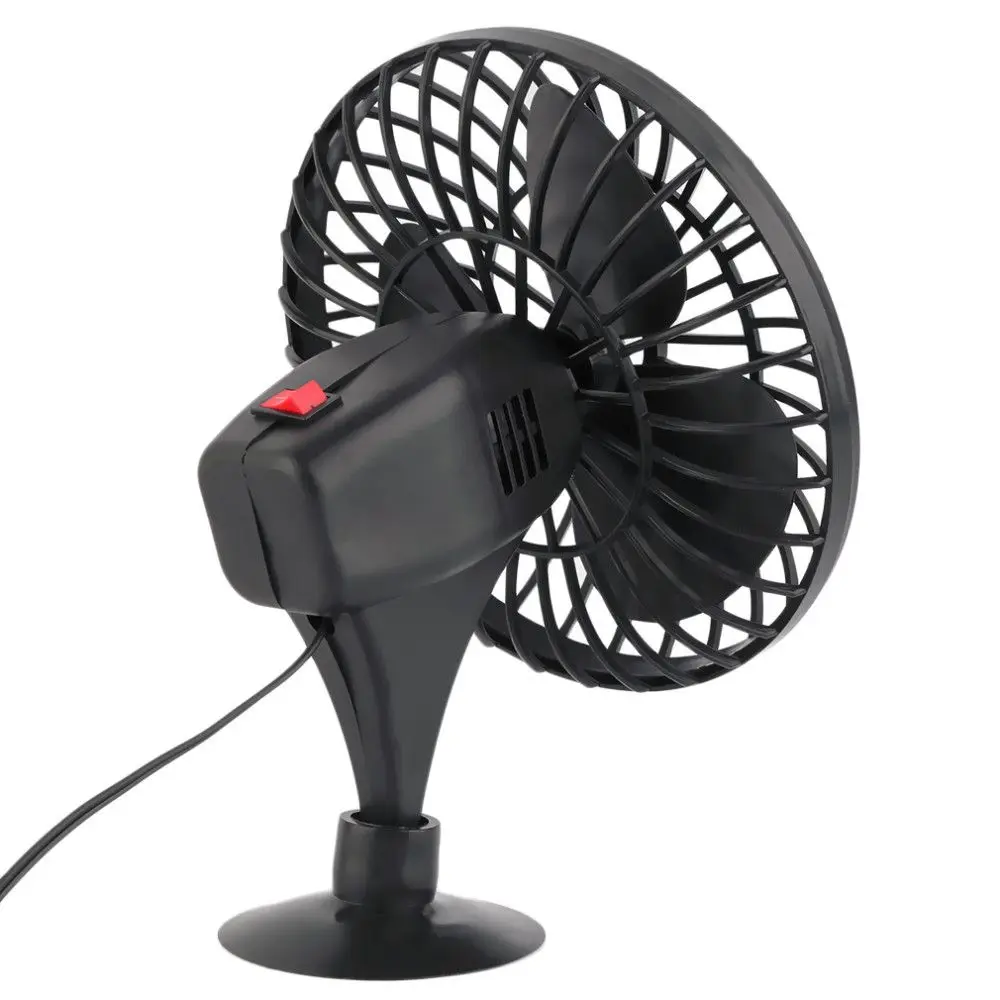 1 PCS Portable 4 Inch Mini Car Fans High Quality Auto Air Conditioner Durable 12V Cooling Suction Cup Fan