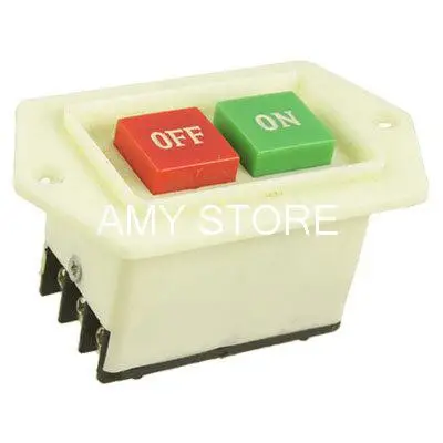 1Pc 380V LC3-5 5A ON-OFF LC3-10 10A I/O RedGreen Start Stop Power PushButton Switch 2 Positions Starter Drilling Cutting Machine
