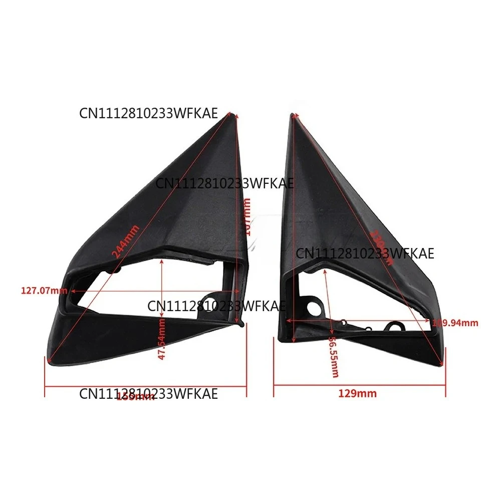 For Mercedes E Class W124 W201 A124 C124 S124 LHD New Wing Side Mirror Rubber Seals Cover 1 Pair L+R A1248107716 Car Accessories