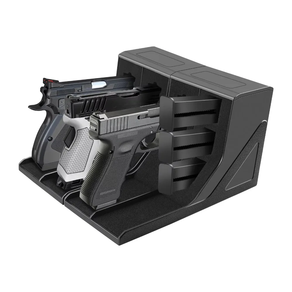 

Universal Protective Holster Pistol Rack Modular Handgun Rack Gun Safe Cabinet Storage Organizer Accessory for Handgun