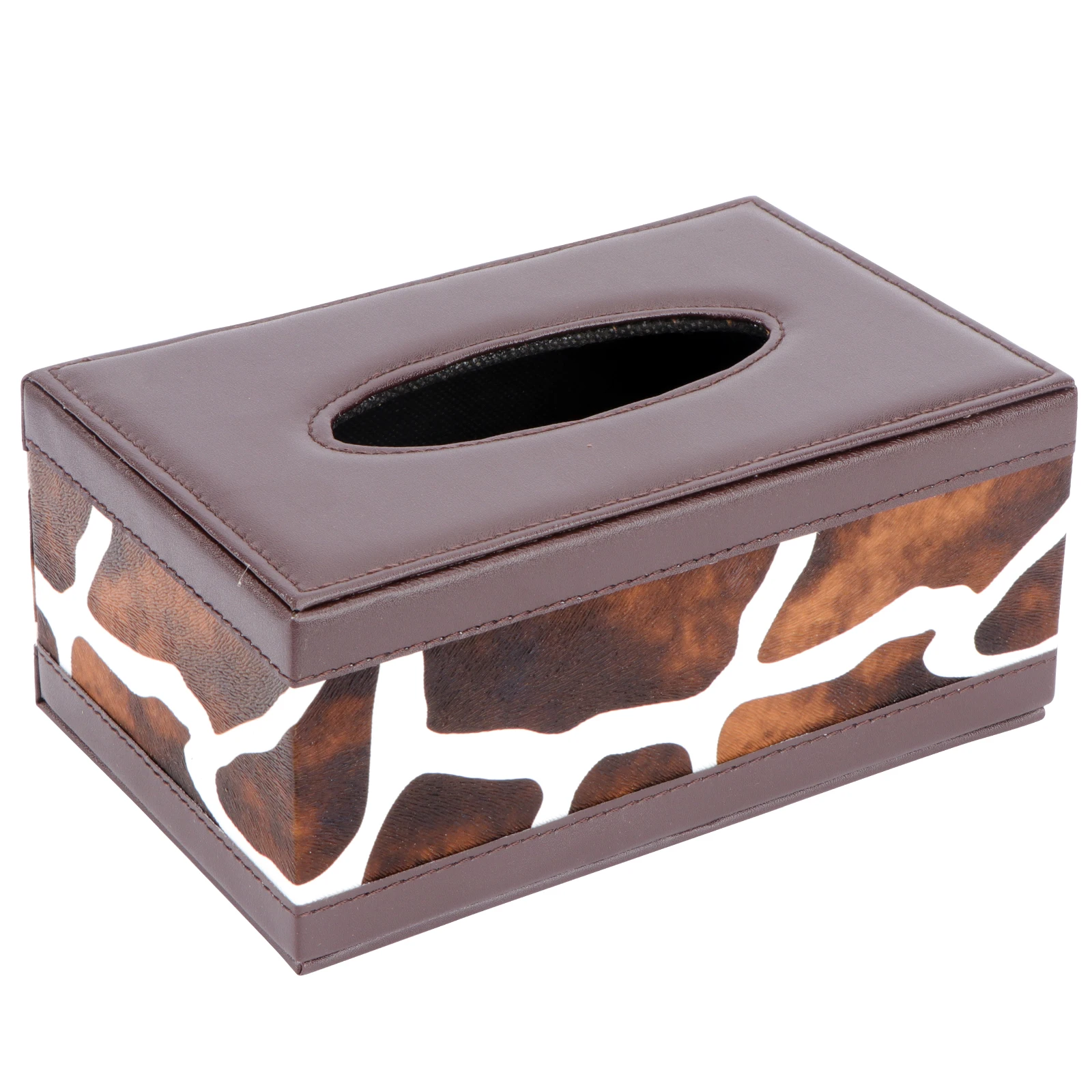 

Beautiful Napkin Box Practical Tissue Holder M Black White High Density Board Frame for Home Car Household Tissue Box
