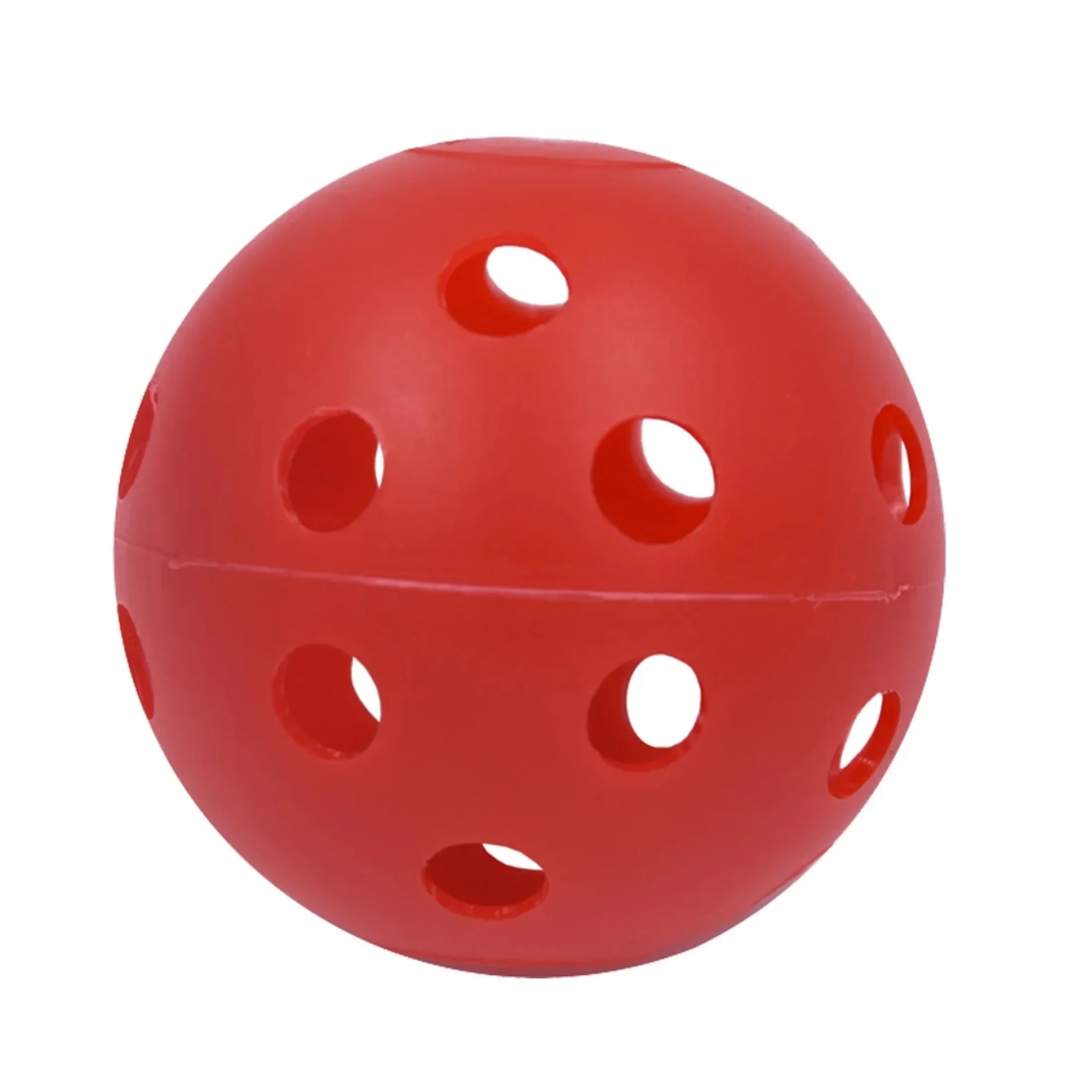 10 Uds. Pelotas de entrenamiento de Golf de 41mm flujo de aire de plástico hueco con agujero pelotas de Golf pelotas de práctica de Golf al aire libre accesorios de Golf