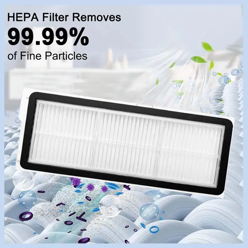 مجموعة ملحقات شاملة مكونة من 26 قطعة من EAS لـ Roborock QV 35A/QR 598/QR 798 - تتضمن فرش ومرشحات وأكياس غبار