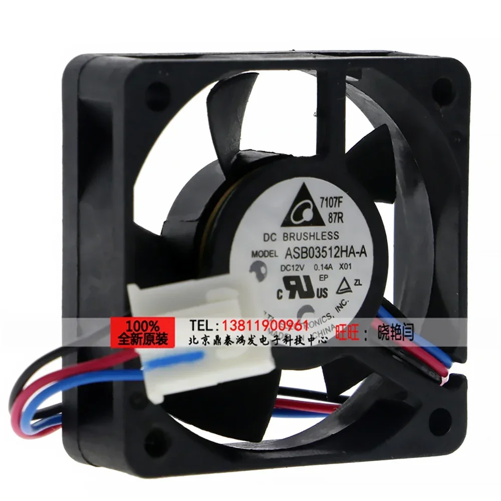 สําหรับ DELTA 3510 3 ซม.DC12V 0.14a ASB03512HA cpu cooler พัดลมระบายความร้อน 35*35*10 มม.