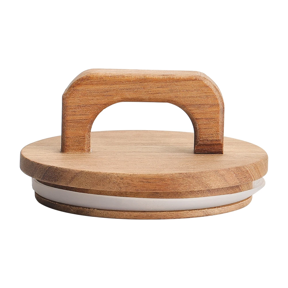 Voltsify 800ML Glass Storage Jar with Wooden Lid Food Storage Jar Tea Storage Containers Canisters
