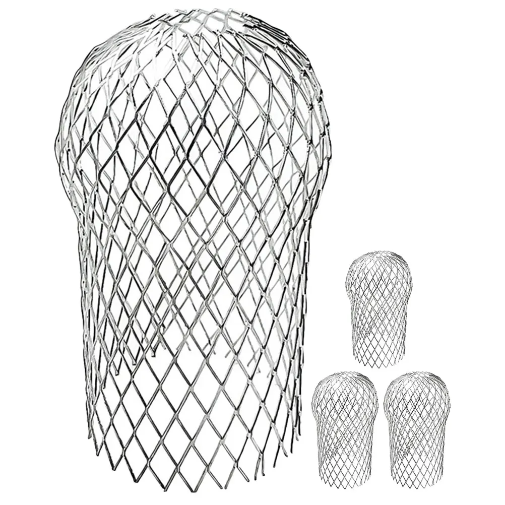 

4 Pcs Leaf Filter Gutter Downspout Guard Mesh Rain Drainage Grate Wire Strainer