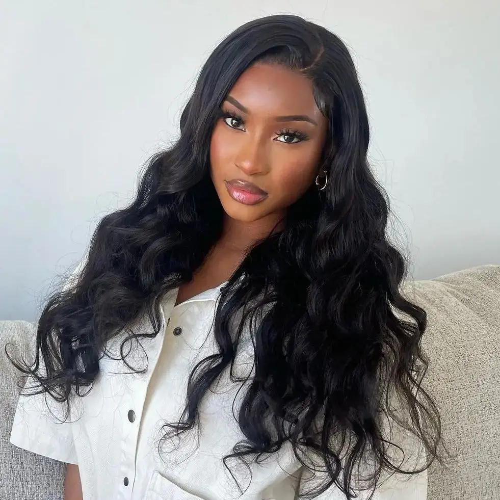 Glueless Wear and Go Body Wave 4x6 5x5 Lace Closure Wig Human Hair Brazilian Virgin Hair Pre Cut HD Lace Front Wigs Pre Plucked