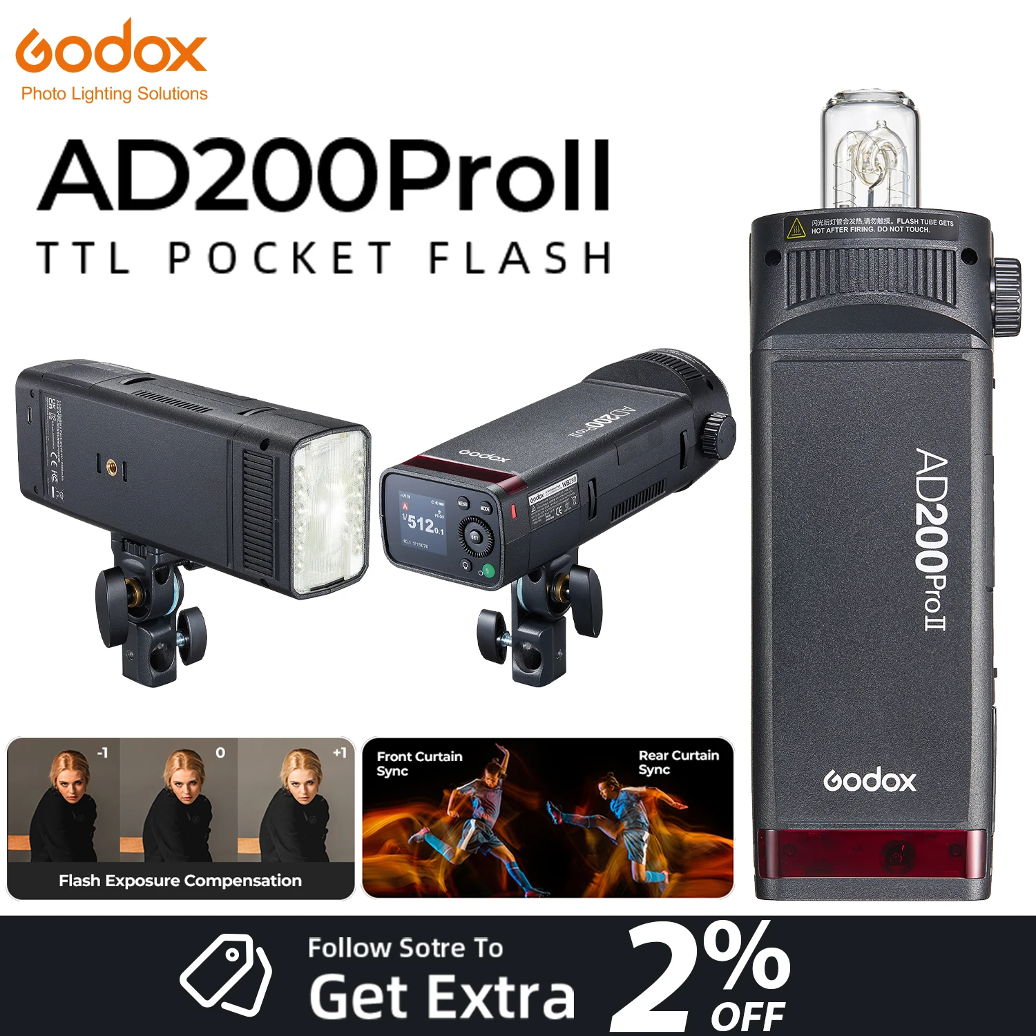 Godox Flash Portatile da 200W  - Godox Speedlite Flash recensione e prezzo