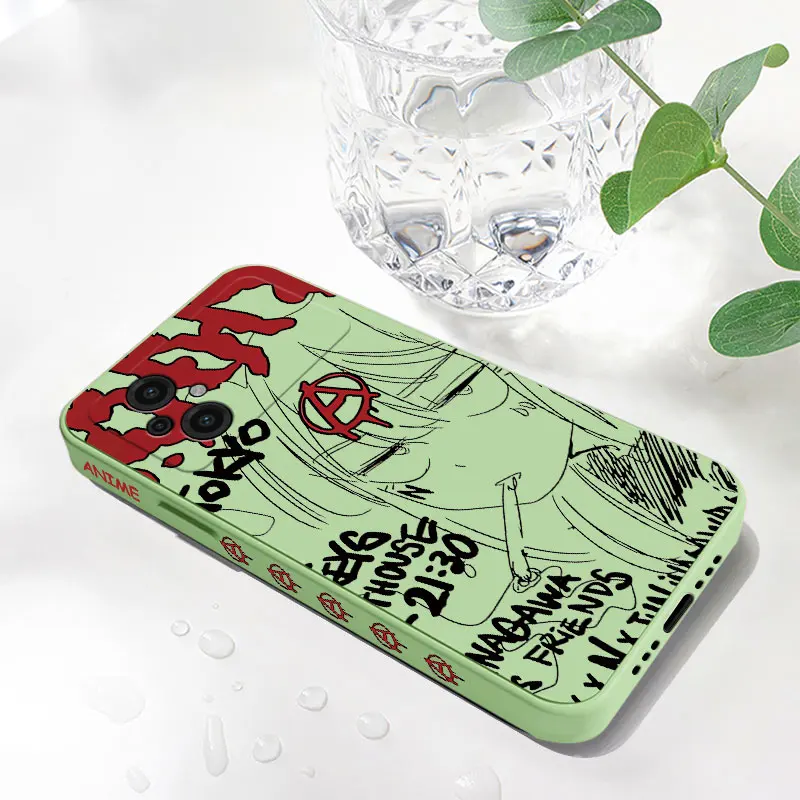 Anime Y2K Girl Phone Case For Xiaomi Poco M5 X5 F5 F4 X4 M4 F3 X3 M3 F2 X2 Pro C40 4G 5G GT Liquid Silicone Cover