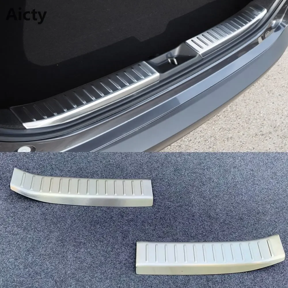 For Mazda Cx30 Cx-30 2024 Stainless Steel Rear Bumper Foot Guard Sill Inner Rear Boot Trunk Bumper Cover Trim Car Styling